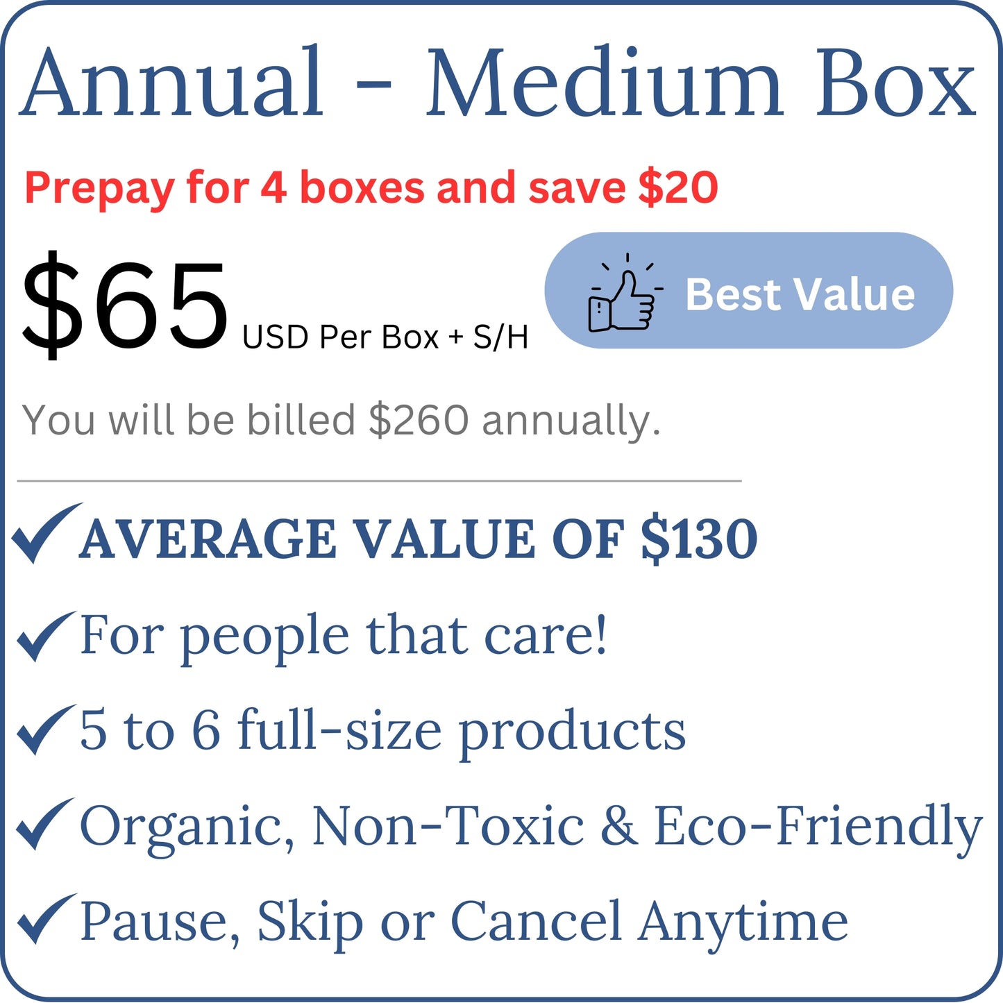 Annual Membership - Medium Boxes